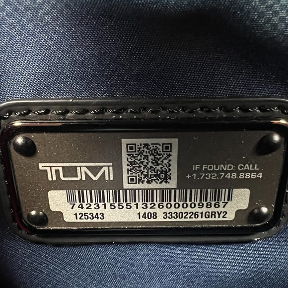 Tumi Ashton Gibson Slim Briefcase Grey Double Zip Laptop Dustbag Add Bag Sleeve - Picture 10 of 16